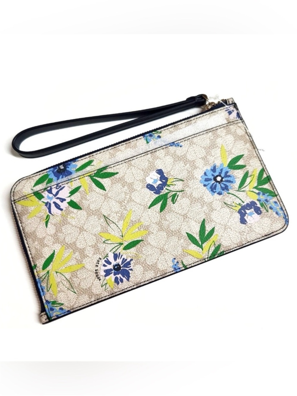 NWT Kate Spade Lucy Spade Flower Floral Medium L-Zip
Wristlet - Picture 8 of 13